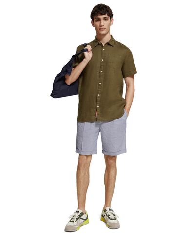 Ανδρικό Κοντομάνικο Πουκάμισο Scotch &amp; Soda - Short Sleeve Linen