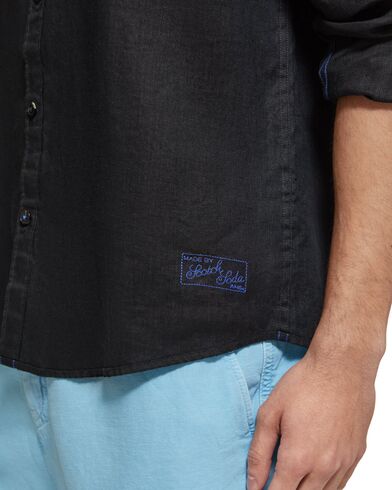 Scotch &amp; Soda - Linen Shirt With Roll-Up 
