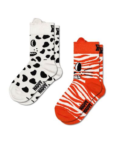 Happy Socks - Kids 2-Pack Cat &amp; Dog Socks 