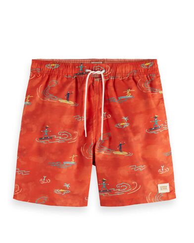 Ανδρικό Σορτς Μαγιό Scotch & Soda - Mid Length All Over Print