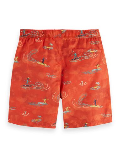 Ανδρικό Σορτς Μαγιό Scotch & Soda - Mid Length All Over Print