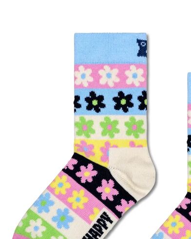 Happy Socks - Kids Flower Stripe Socks 