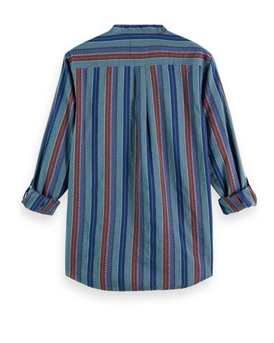 Ανδρικό Μακρυμάνικο Πουκάμισο Scotch &amp; Soda - Stand Up Collar Dobby Stripe