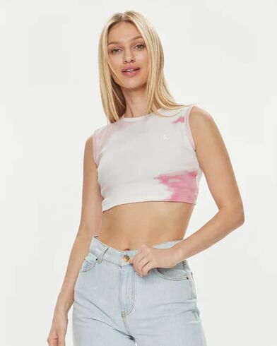 Calvin Klein - Aop Cropped Tank Top  