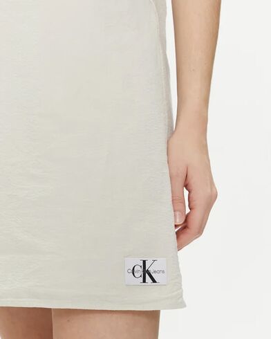 Calvin Klein - Back Detail Seersucker Dress  