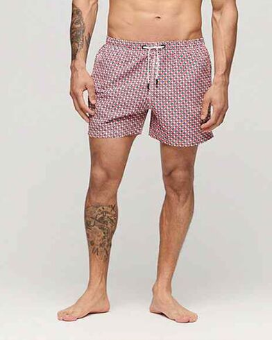 Ανδρικό Μαγιό Superdry - D4 Stud Printed 15"