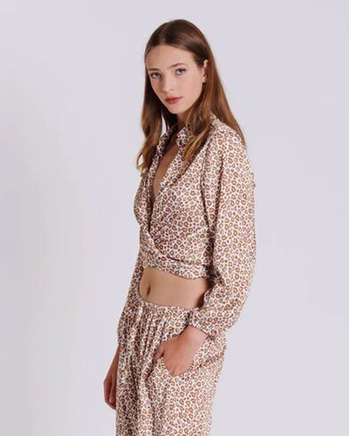 Collectiva Noir - Lida Bow Shirt 