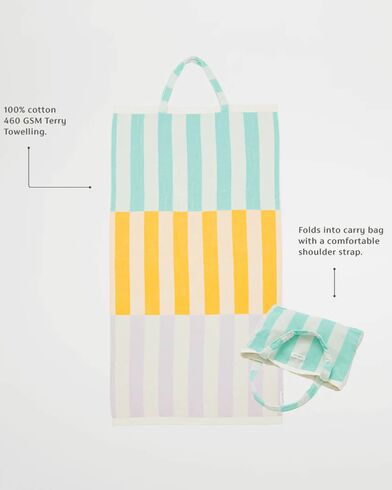 Unisex Πετσέτα Θαλάσσης Tote Τσάντα Sunnylife - 2-in-1 Rio Sun