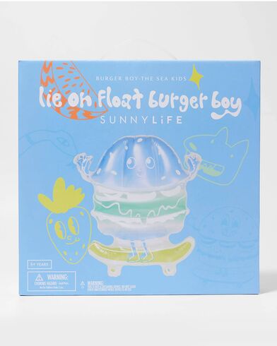 Παιδικό Φουσκωτό Στρώμα Θαλάσσης Sunnylife - Kids Lie-On Burger Boy The Sea Kids