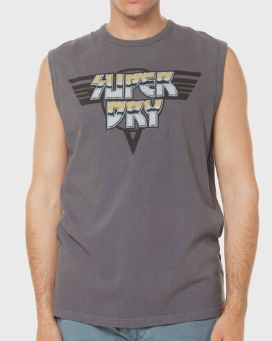 Ανδρική Αμάνικη Μπλούζα Superdry - D3 Ovin Rock Graphic Band