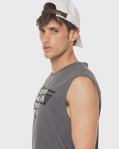 Ανδρική Αμάνικη Μπλούζα Superdry - D3 Ovin Rock Graphic Band