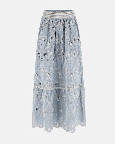 Γυναικεία Φούστα Guess - Frida Long Embro