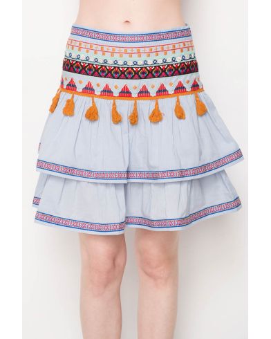 Glamorous - Boho Mini Skirt 