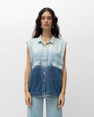 Γυναικείο Τζιν Γιλέκο Mallory The label - Tupac Jean