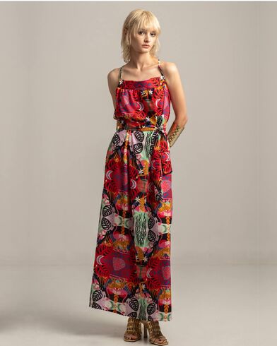 Peace And Chaos - Tropical Maxi Dress  