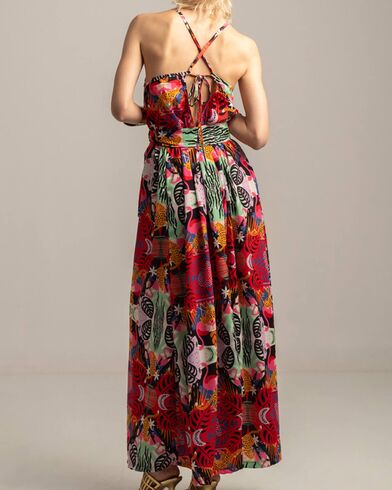 Peace And Chaos - Tropical Maxi Dress  