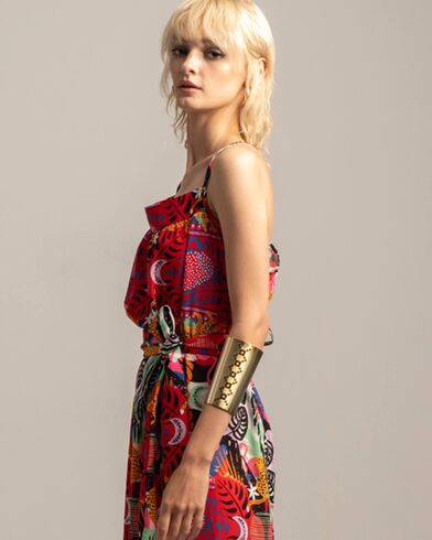 Peace And Chaos - Tropical Maxi Dress  