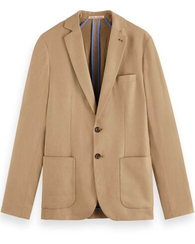 Σακακι Unconstructed Single-Breasted Twill 176982 SC6896 seastone