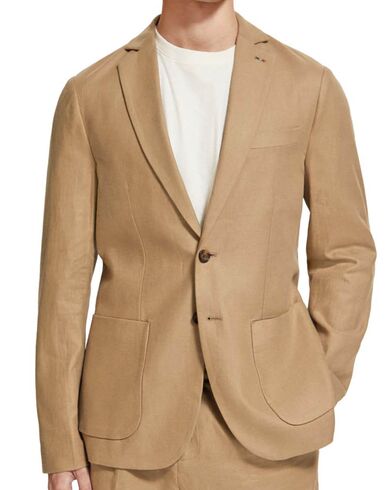 Σακακι Unconstructed Single-Breasted Twill 176982 SC6896 seastone