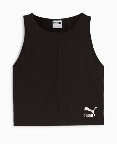 Puma - Classics Ribbed Crop Top   