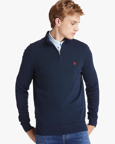 Timberland - Williams River Cotton Yd 1/4 Zip Sweater  