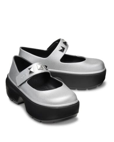 Γυναικείες Πλατφόρμες Crocs - Stomp Metallic Mary Jane