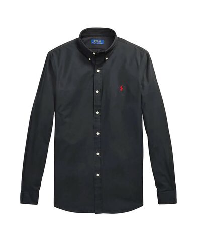 Men Shirt Polo Ralph Lauren Slbdppcs-Long Sleeve 710928254006 001 black   