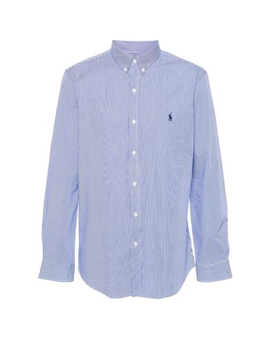 Men Shirt Polo Ralph Lauren Slbdppcs-Long Sleeve 710928254007 400 blue     