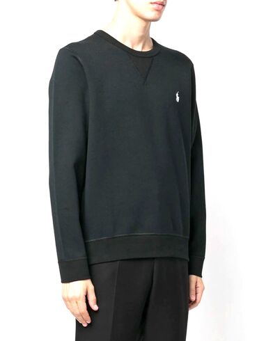 Men Sweatshirt Polo Ralph Lauren Lscnm6-Long Sleeve 710888284003 001 black 