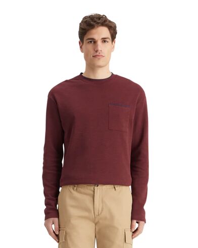 Ανδρική Μακρυμάνικη Μπλούζα Scotch & Soda - Relaxed Fit Blanket Stitch Slub