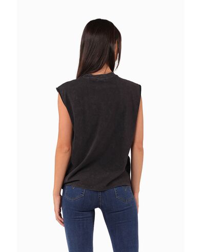 Γυναικεία Αμάνικη Μπλούζα Scotch &amp; Soda - Chest Artwork Washed