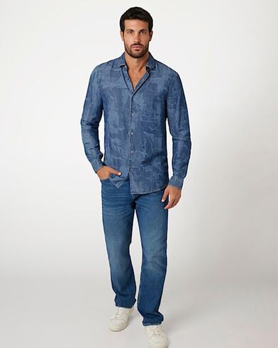 Ανδρικό Μακρυμάνικο Πουκάμισο Guess - Ls Sunset