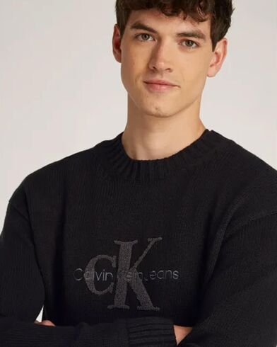 Ανδρική Μπλούζα Πουλόβερ Calvin Klein - Chenille Monologo