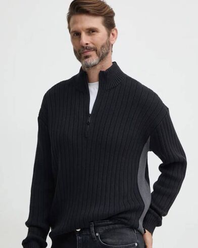 Ανδρική Μπλούζα Πουλόβερ Calvin Klein - Linear Half Zip