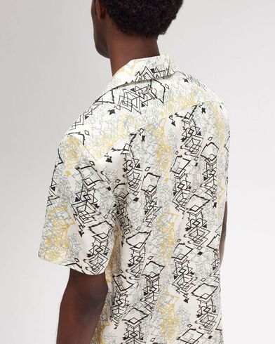 Ανδρικό Κοντομάνικο Πουκάμισο Fred Perry - Abstract Print Revere