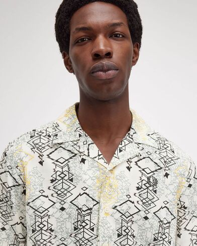 Ανδρικό Κοντομάνικο Πουκάμισο Fred Perry - Abstract Print Revere