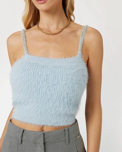 Γυναικεία Αμάνικη Μπλούζα Πουλόβερ Guess - Keyla