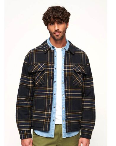 Ανδρικό Μακρυμάνικο Πουκάμισο Superdry - D3 Ovin Surplus Check Quilt