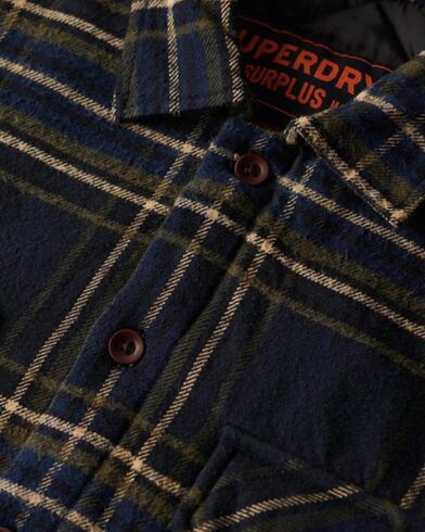 Ανδρικό Μακρυμάνικο Πουκάμισο Superdry - D3 Ovin Surplus Check Quilt
