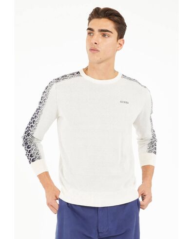 Ανδρική Μπλούζα Πουλόβερ Guess - Denzel Cn Ls Jacquard