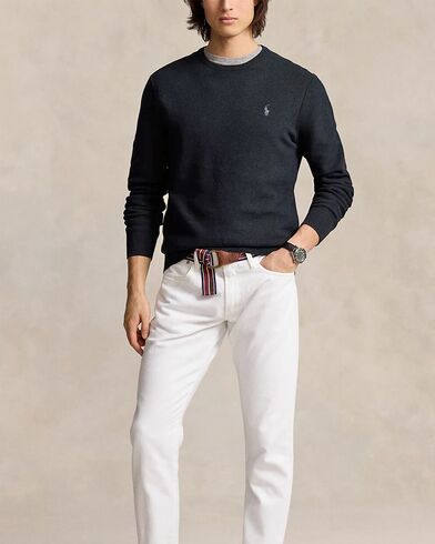 Men Pullover Polo Ralph Lauren Lstxtcnpp-Long Sleeve 710918163508 001 black   