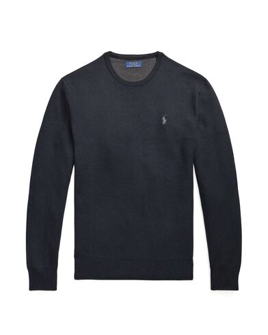 Men Pullover Polo Ralph Lauren Lstxtcnpp-Long Sleeve 710918163508 001 black   