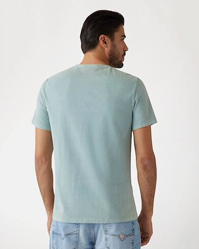 Ανδρική Κοντομάνικη Μπλούζα Guess - Ss Cn Lasered Aop