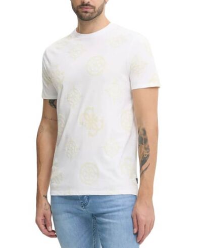 Ανδρική Κοντομάνικη Μπλούζα Guess - Ss Bsc Guess Peony Print