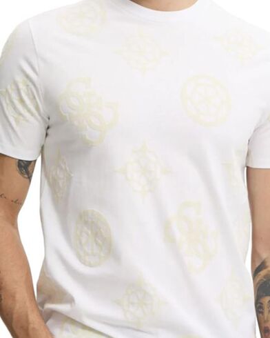 Ανδρική Κοντομάνικη Μπλούζα Guess - Ss Bsc Guess Peony Print