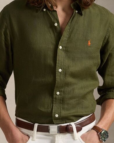 Ανδρικό Μακρυμάνικο Πουκάμισο Polo Ralph Lauren - Cubdppcs