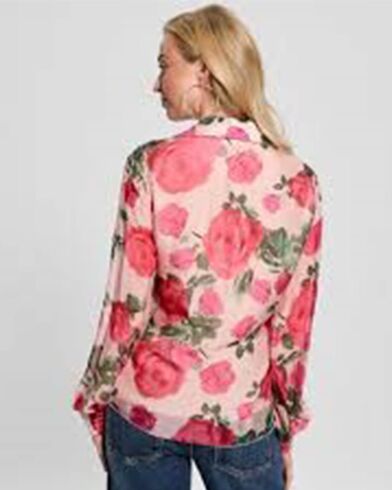 Γυναικείο Μακρυμάνικο Πουκάμισο Guess - Soave Ruffle