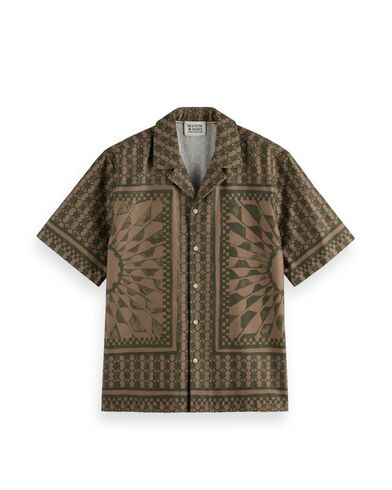 Ανδρικό Κοντομάνικο Πουκάμισο Scotch &amp; Soda - Relaxed Fit Placed Aop