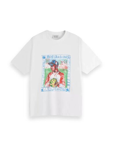 Scotch &amp; Soda - Front Chest Artwork Relaxed Fit T-Shirt   