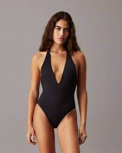 Γυναικείο Ολόσωμο Μαγιό Calvin Klein - Plunge Neckline